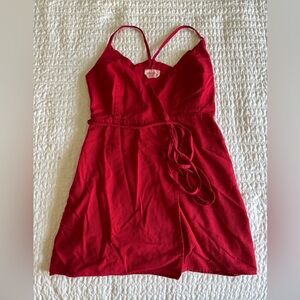Showpo Red Wrap Dress